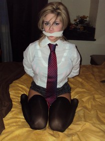 Hot blonde wife in